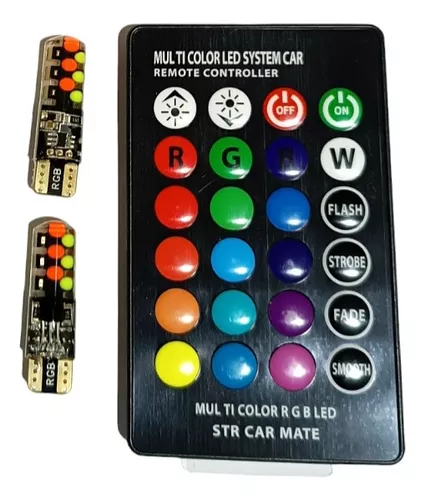 Par bombillos LED RGB - T10
