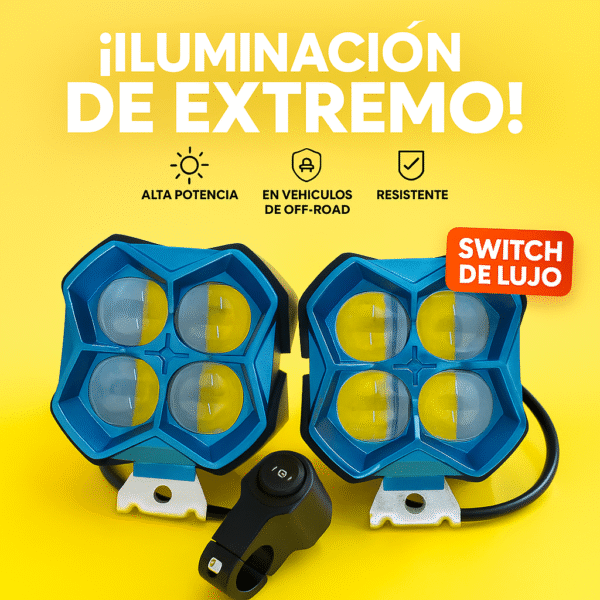 Par exploradoras 4 Lentes con switch impermeable