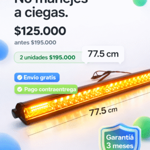 2 Barras Lineales LED 77.5 Cms c/u - Dual color